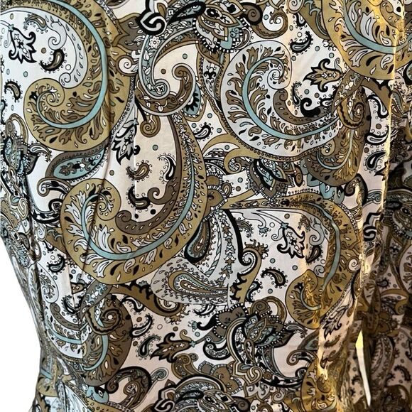 Tommy Bahama button front paisley design shirt size 4 - Picture 3 of 7